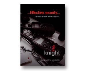 High quality design & print for security firm