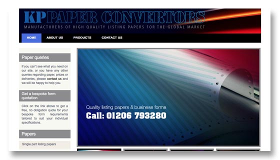 Website development for printing company