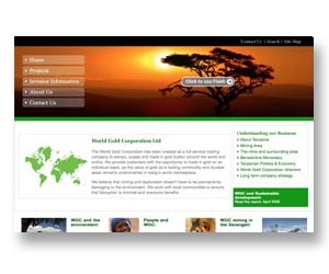 Gold & Mining company website design