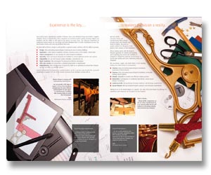brochure design and printing for theatre & cinema seating company